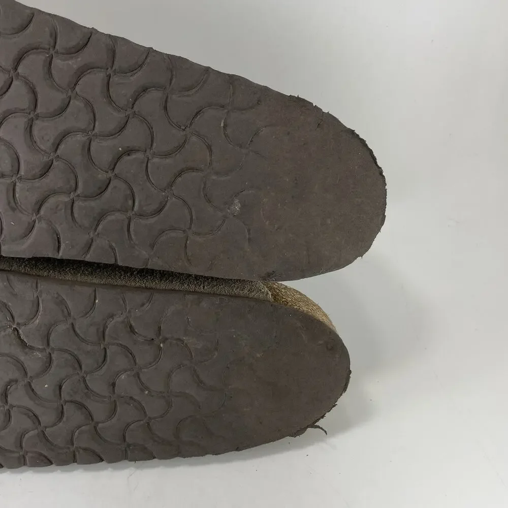 Birkenstock Boston Clogs Taupe Suede Slip On Buckle Sandals Mens 44 US Size 11